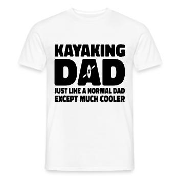 Kayaking Dad Just Like A Normal Dad Except Much Co - Männer T-Shirt - Weiß - Vorne - AI Model Male 178 dark (178cm)