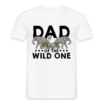 Dad Of The Wild Animal Lover Animal Keeper Zoologi - Männer T-Shirt - Weiß - Vorne - AI Model Male 178 dark (178cm)