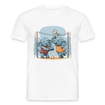 Elephant Spike - Men's T-Shirt - white - Front - AI Model Male 178 dark (178cm)