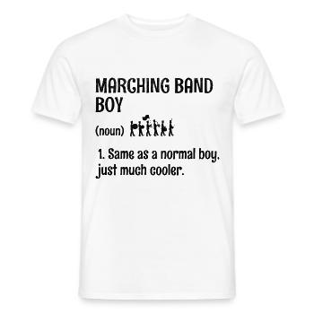 Blaskapelle Junge Sprüche Lustige Marsch Instrumen - Männer T-Shirt - Weiß - Vorne - AI Model Male 178 dark (178cm)