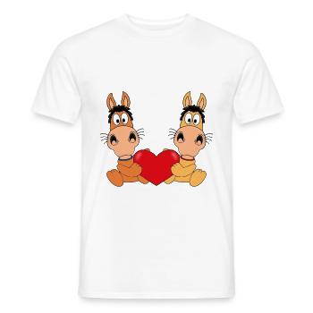 PFERDE - PFERD - LIEBE - REITEN - REITERIN - KIND - Männer T-Shirt - Weiß - Vorne - AI Model Male 178 dark (178cm)