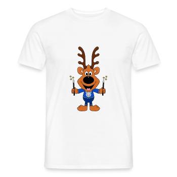 ZAUBERER - ZAUBERN - MAGIE - ZAUBERKASTEN - REH - Männer T-Shirt - Weiß - Vorne - AI Model Male 178 dark (178cm)