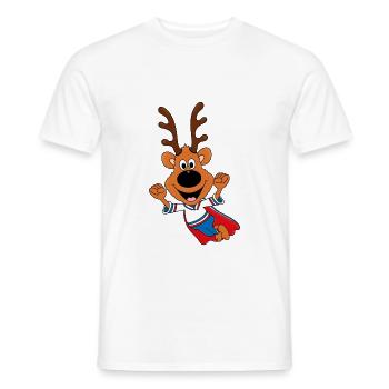 REH - SUPERHELD - TIER - TIERISCH - KIND - BABY - Männer T-Shirt - Weiß - Vorne - AI Model Male 178 dark (178cm)