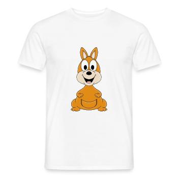 KÄNGURU - TIER - AUSTRALIEN - KINDER - BABY - Männer T-Shirt - Weiß - Vorne - AI Model Male 178 dark (178cm)