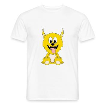 MONSTER - TIER - KINDER - BABY - Männer T-Shirt - Weiß - Vorne - AI Model Male 178 dark (178cm)