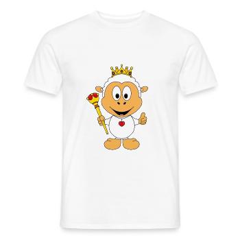 SCHAF - KÖNIG - KÖNIGIN - PRINZ - PRINZESSIN - Männer T-Shirt - Weiß - Vorne - AI Model Male 178 dark (178cm)