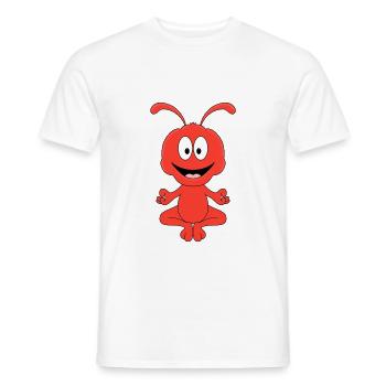 AMEISE - YOGA - TIER - TIERISCH - KIND - BABY - Männer T-Shirt - Weiß - Vorne - AI Model Male 178 dark (178cm)