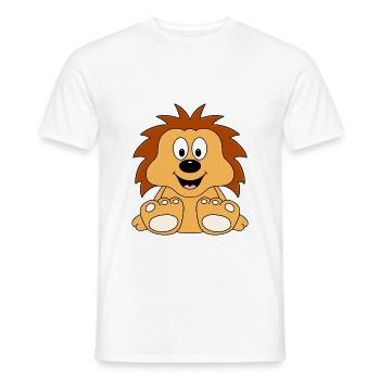 IGEL - TIER - KIND - BABY - TIERISCH - Männer T-Shirt - Weiß - Vorne - AI Model Male 178 dark (178cm)