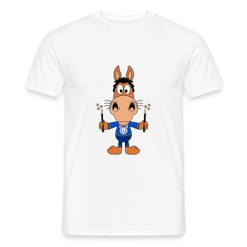 ZAUBERER - ZAUBERN - PFERD - PONY - REITEN - TIER - Männer T-Shirt - Weiß - Vorne - AI Model Male 178 dark (178cm)