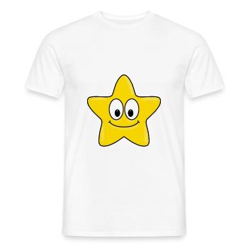 STERN - KINDER - BABYS - GESCHENKIDEEN - Männer T-Shirt - Weiß - Vorne - AI Model Male 178 dark (178cm)