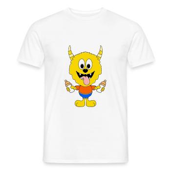 BABY - KIND - MONSTER - FLÄSCHCHEN - Männer T-Shirt - Weiß - Vorne - AI Model Male 178 dark (178cm)