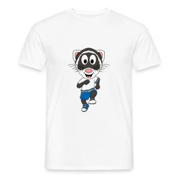 FRETTCHEN - LAUFEN - JOGGEN - MARATHON - SPORT - Männer T-Shirt - Weiß - Vorne - AI Model Male 178 dark (178cm)