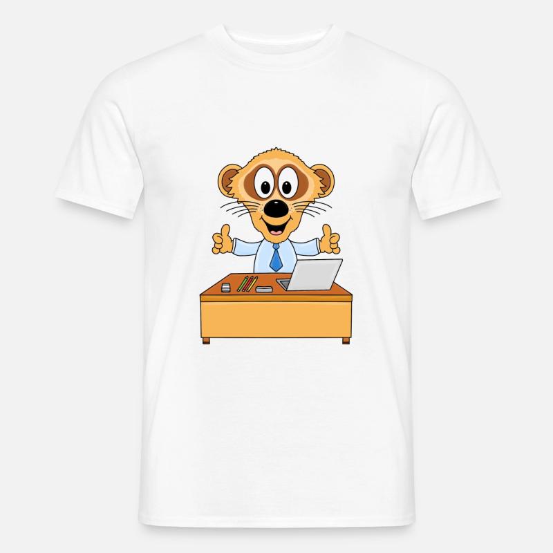ERDMÄNNCHEN - ARBEIT - JOB - BERUF - MITARBEITER - Männer T-Shirt - Weiß