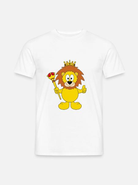 KÖNIG - LÖWE - TIER - TIERISCH - GUT - Männer T-Shirt - Weiß