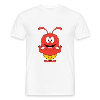 AMEISE - FITNESS - MUSKELN - TIERISCH - FIT - Männer T-Shirt - Weiß - Vorne - AI Model Male 178 dark (178cm)