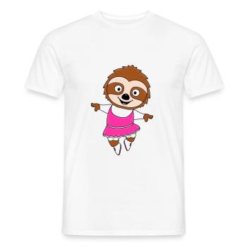 FAULTIER - TANZEN - TÄNZERIN - BALLETT - BALLERINA - Männer T-Shirt - Weiß - Vorne - AI Model Male 178 dark (178cm)
