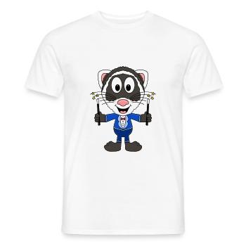 FRETTCHEN - ZAUBERER - ZAUBERN - MAGIE - TIER - Männer T-Shirt - Weiß - Vorne - AI Model Male 178 dark (178cm)