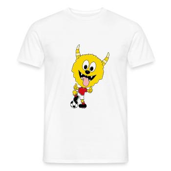 MONSTER - FUßBALL - SPORT - TIERISCH - Männer T-Shirt - Weiß - Vorne - AI Model Male 178 dark (178cm)