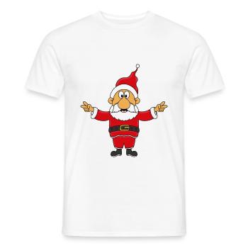 WEIHNACHTSMANN - WEIHNACHTEN - KIND - BABY - Männer T-Shirt - Weiß - Vorne - AI Model Male 178 dark (178cm)