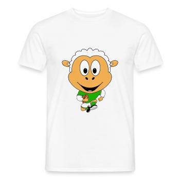 SCHAF - AMERICAN FOOTBALL - SPORT - TIER - Männer T-Shirt - Weiß - Vorne - AI Model Male 178 dark (178cm)