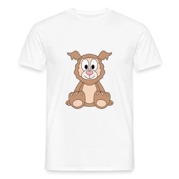 LAMA - ALPAKA - TIER - TIERISCH - KIND - BABY - Männer T-Shirt - Weiß - Vorne - AI Model Male 178 dark (178cm)