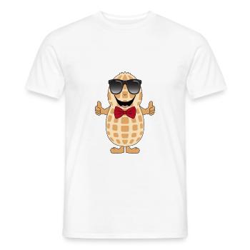 NUSS - ERDNUSS - NÜSSE - SUPER - GUT - Männer T-Shirt - Weiß - Vorne - AI Model Male 178 dark (178cm)