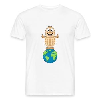 ERDNUSS - ERDE - NUSS - SUPER - GUT - ESSEN - Männer T-Shirt - Weiß - Vorne - AI Model Male 178 dark (178cm)