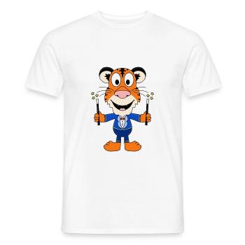 ZAUBERER - TIGER - ZAUBERN - ZAUBEREI - TIER - Männer T-Shirt - Weiß - Vorne - AI Model Male 178 dark (178cm)