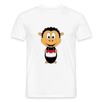 SCHAF - GEBURTSTAG - TIER - TIERISCH - Männer T-Shirt - Weiß - Vorne - AI Model Male 178 dark (178cm)