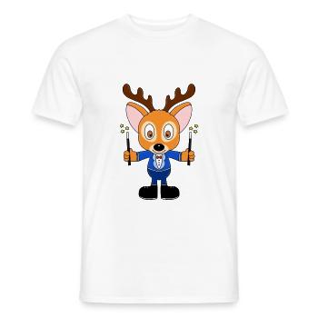 REH - ZAUBERER - ZAUBERN - TIER - KIND - BABY - Männer T-Shirt - Weiß - Vorne - AI Model Male 178 dark (178cm)