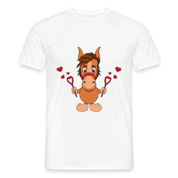 PFERD - SEIFENBLASEN - Männer T-Shirt - Weiß - Vorne - AI Model Male 178 dark (178cm)