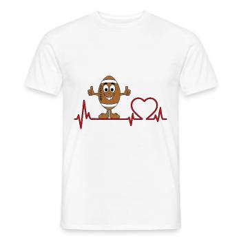 AMERICAN FOOTBALL - Männer T-Shirt - Weiß - Vorne - AI Model Male 178 dark (178cm)