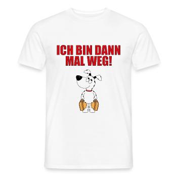 HUND - HUNDE - TIER - TIERE - Männer T-Shirt - Weiß - Vorne - AI Model Male 178 dark (178cm)