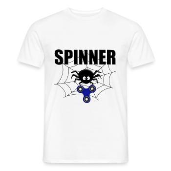 SPINNE - SPINNER - SPINNEN - TIER - FIDGET TOY - Männer T-Shirt - Weiß - Vorne - AI Model Male 178 dark (178cm)
