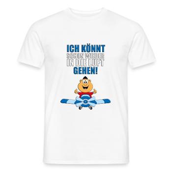 PILOT - FLUGZEUG - FLIEGEN - FLIEGER - SUPER - GUT - Männer T-Shirt - Weiß - Vorne - AI Model Male 178 dark (178cm)