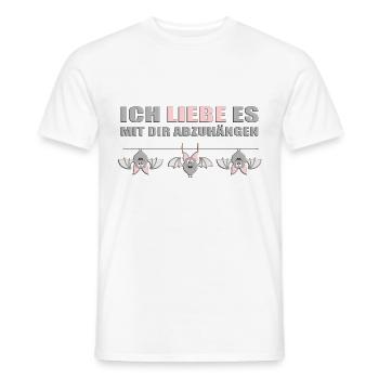 FLEDERMÄUSE - FREUND - ABHÄNGEN - FREUNDSCHAFT - Männer T-Shirt - Weiß - Vorne - AI Model Male 178 dark (178cm)