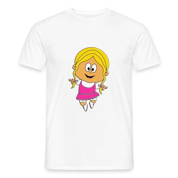 TÄNZERIN - MÄDCHEN - TANZEN - BALLETT - BALLERINA - Männer T-Shirt - Weiß - Vorne - AI Model Male 178 dark (178cm)