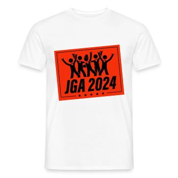 Enterrement de vie de garçon 2024 - T-shirt homme - blanc - Devant - AI Model Male 178 dark (178cm)