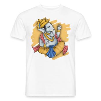Indien Inder Hindu Ganesha Gott Land I Geschenk - Männer T-Shirt - Weiß - Vorne - AI Model Male 178 dark (178cm)