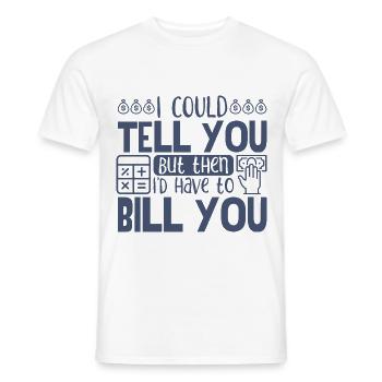 Buchhaltung steuern - Männer T-Shirt - Weiß - Vorne - AI Model Male 178 dark (178cm)