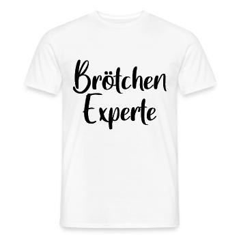 Brötchen Experte - Männer T-Shirt - Weiß - Vorne - AI Model Male 178 dark (178cm)