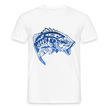 Pêche pêche pêche - T-shirt homme - blanc - Devant - AI Model Male 178 dark (178cm)