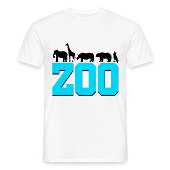 Retro Graphic Animal Keeper Zoo Keeper Animal Love - Männer T-Shirt - Weiß - Vorne - AI Model Male 178 dark (178cm)