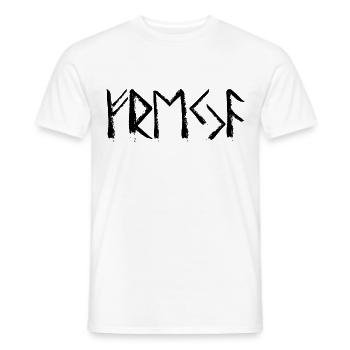 Freya runic language 1 - Men's T-Shirt - white - Front - AI Model Male 178 dark (178cm)