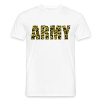 Army - Men's T-Shirt - white - Front - AI Model Male 178 dark (178cm)