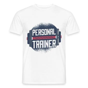 Fitness Trainer Gym personal trainer Gift - Men's T-Shirt - white - Front - AI Model Male 178 dark (178cm)