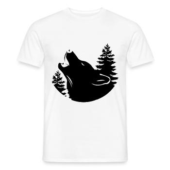 Wolf - Protection de la nature - Protection des animaux - T-shirt homme - blanc - Devant - AI Model Male 178 dark (178cm)
