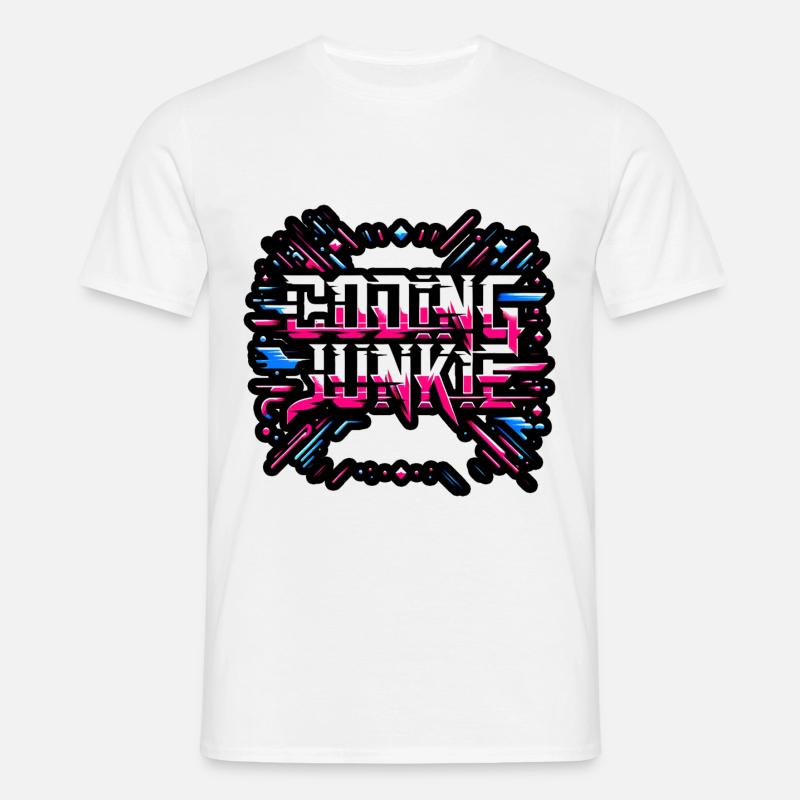 Coding Junkie 15 - Männer T-Shirt - Weiß
