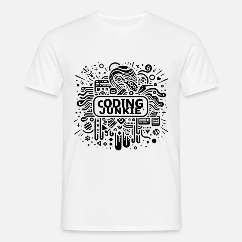 Coding Junkie 17 - Männer T-Shirt - Weiß