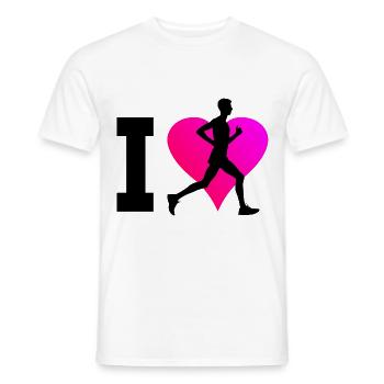 Cross Country Running Femmes Running Hommes - T-shirt homme - blanc - Devant - AI Model Male 178 dark (178cm)